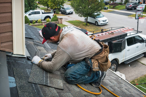 Professional Roofing technician working in New Bedford, PA